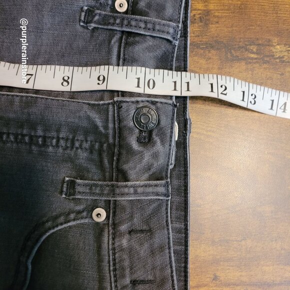 Madewell Jeans 27 Curvy High Rise Skinny Black Sea Wash Tummy Control Stretch - Picture 10 of 13